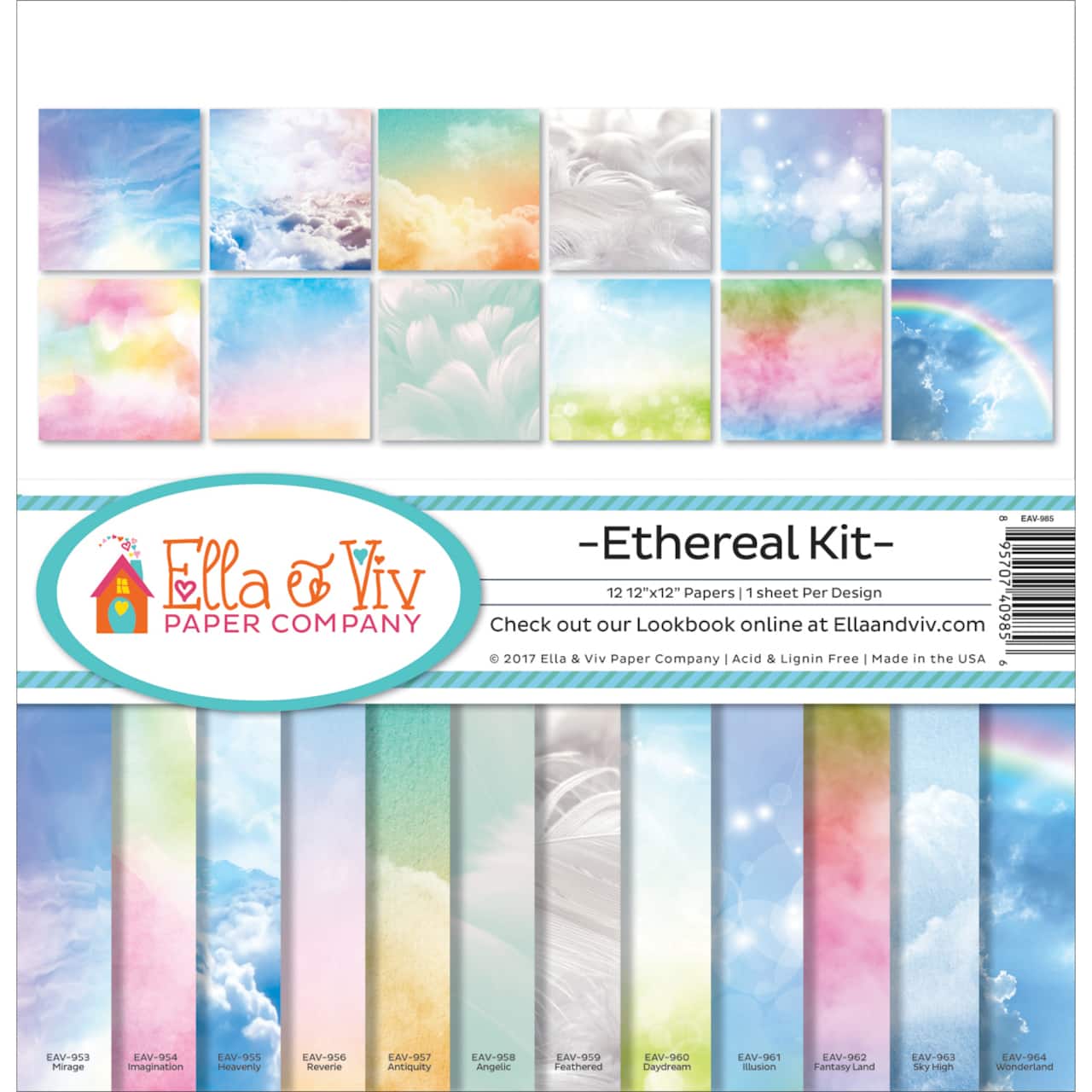 Ella &#x26; Viv Collection Kit 12&#x22;X12&#x22;-Ethereal